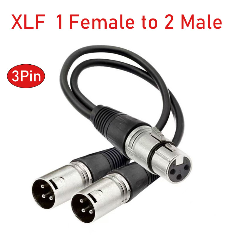 Audio Splitter Y - XLR-разветвитель, 3-контактный разъем «мама-двойной» Y-адаптер, 30