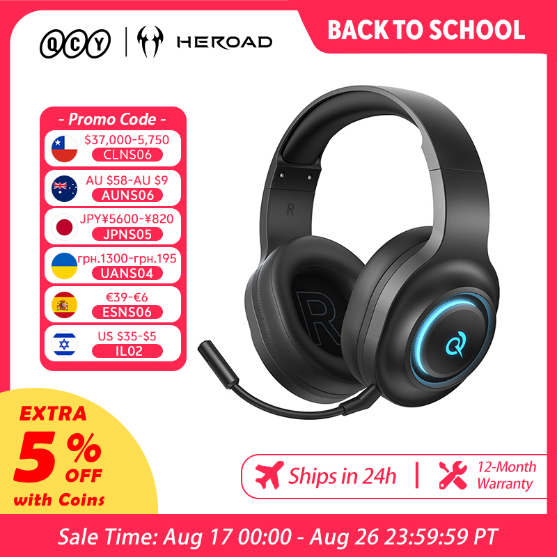Gaming Headset Rgb - Игровая гарнитура QCY Heroad V200 с