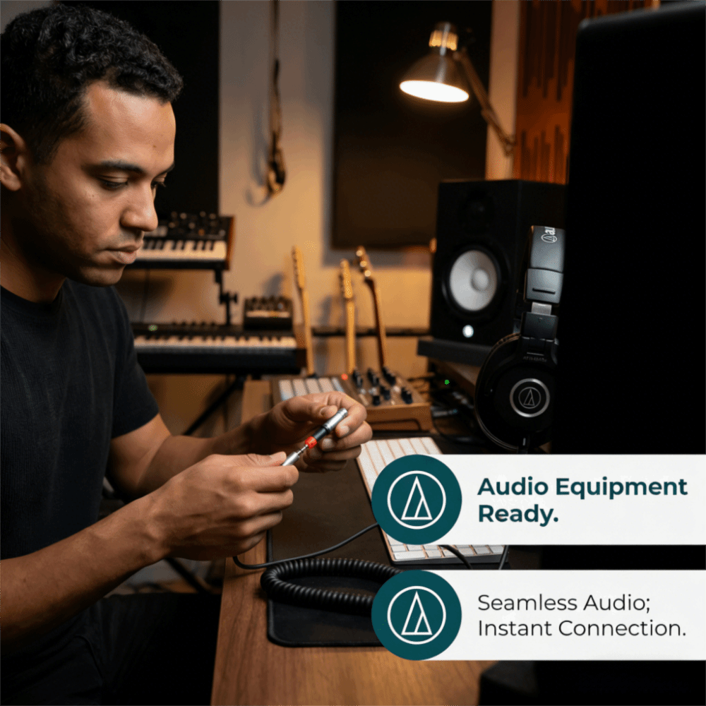 Audio Technica Headphone Ath-M50X - Адаптер-конвертер Plug and Play с разъемом
