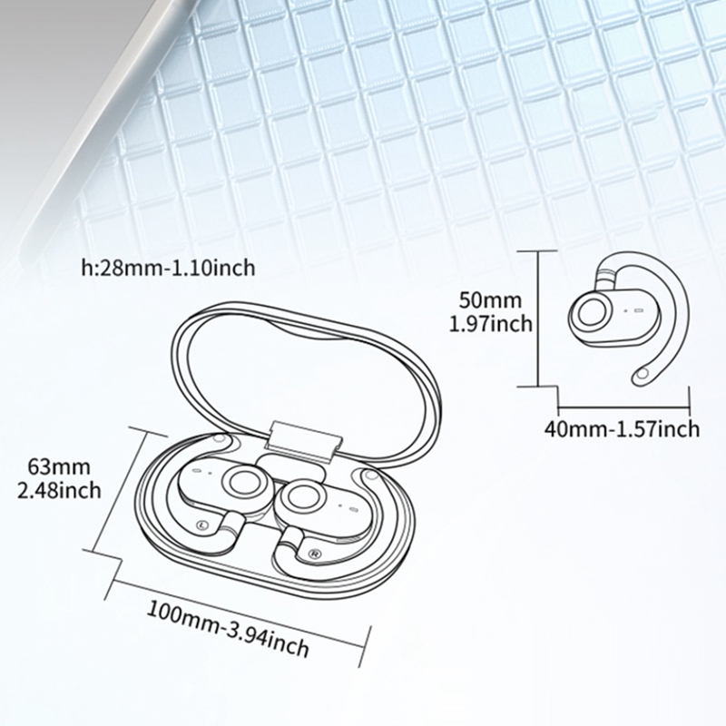 Sports Earphone Hook - Наушники-вкладыши JM18, наушники с открытым типом