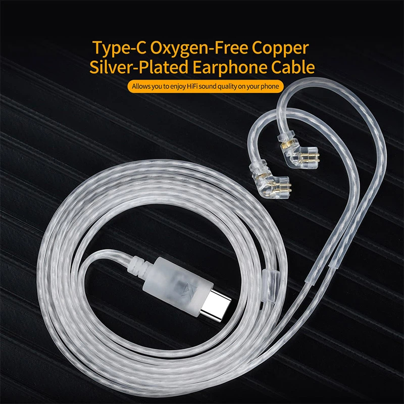 Кабель для наушников KZ, OFC,  – обзор и цена Wired Earphone Mic