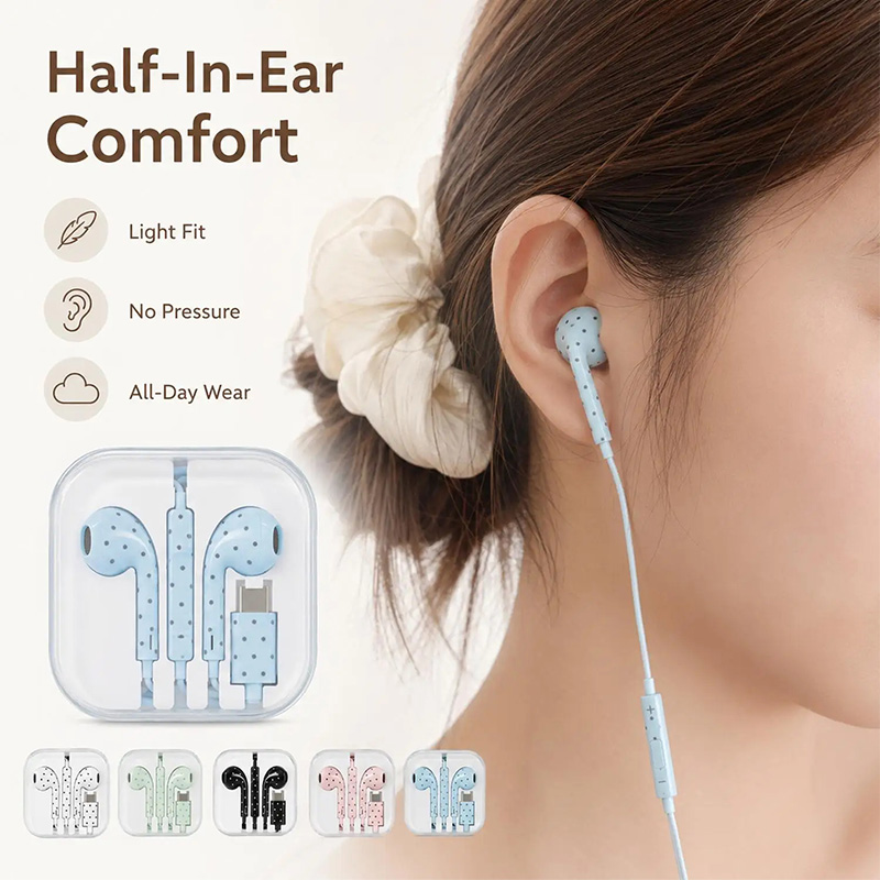 Милые наушники-вкладыши с точе – обзор и цена Wired Earphone Mic