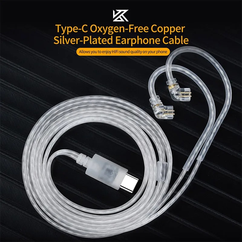 KZ Наушники Type-c 2-контактны – обзор и цена Wired Earphone Mic