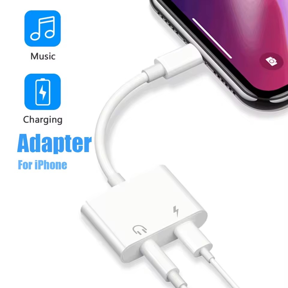 Адаптер 2-в-1 для iOS с разъем – обзор и цена Earphone Splitter Jack